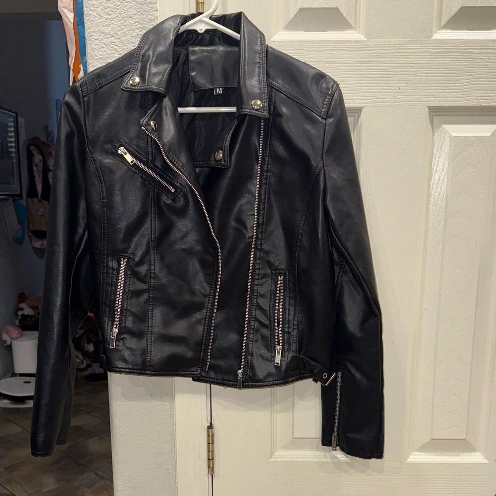 Black Leather Women's Jacket